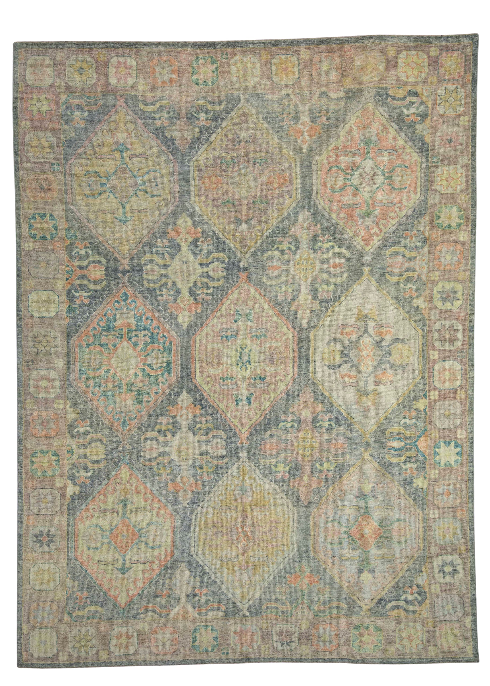 Turkish Oushak Rug 9'5" x 12'9" #18637