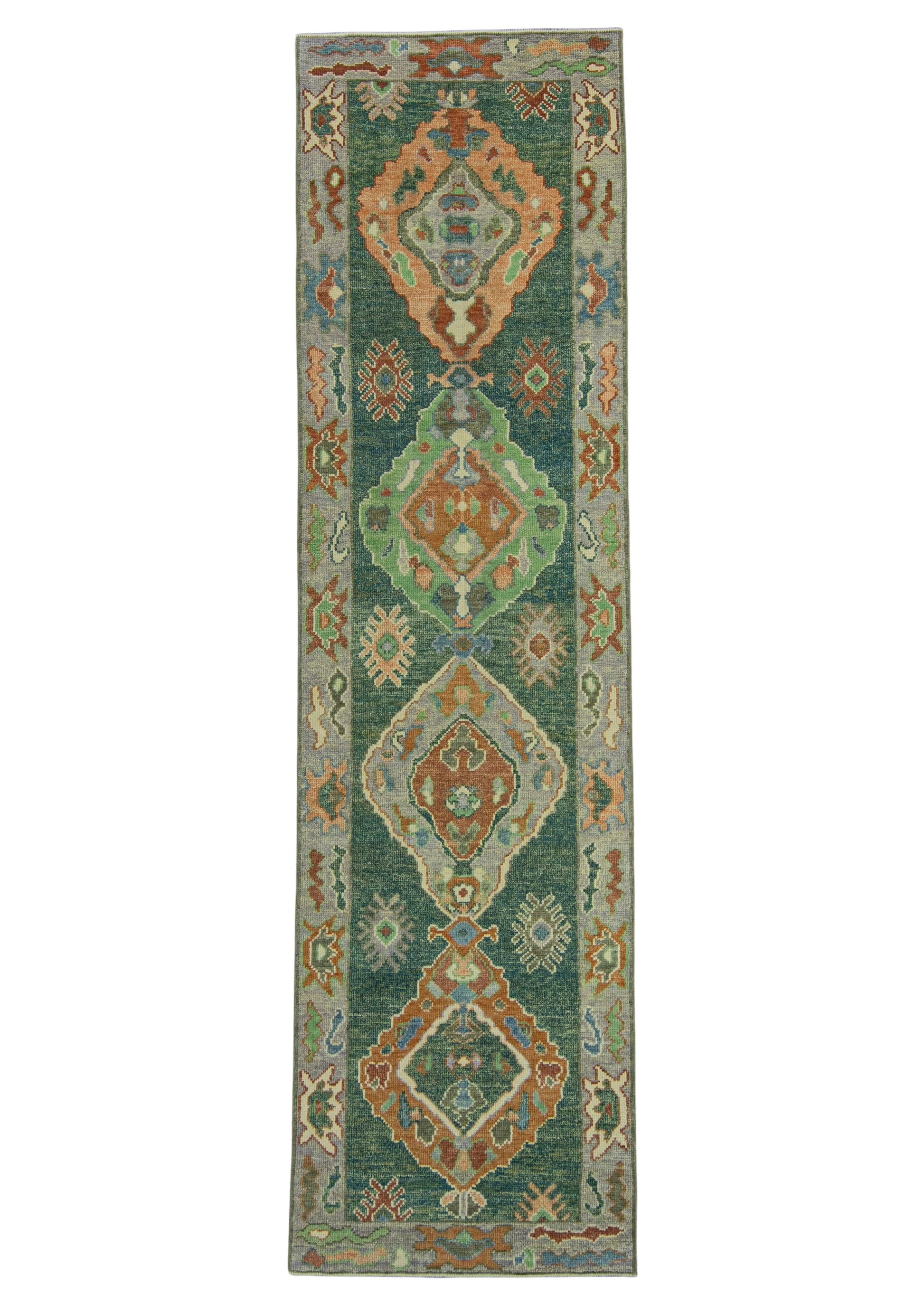 Turkish Oushak Rug 2'9" x 10' #19067