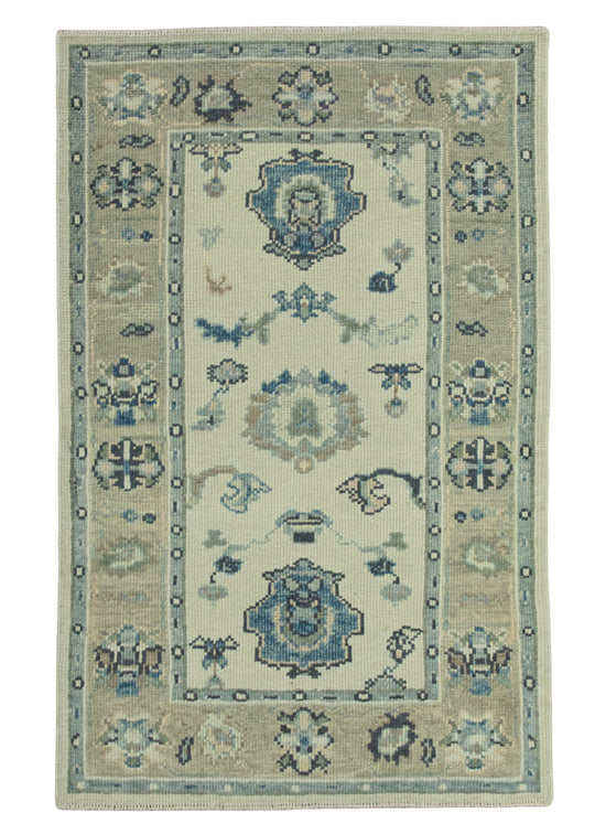 Turkish Oushak Rug 3'0"x 4'8" #7702