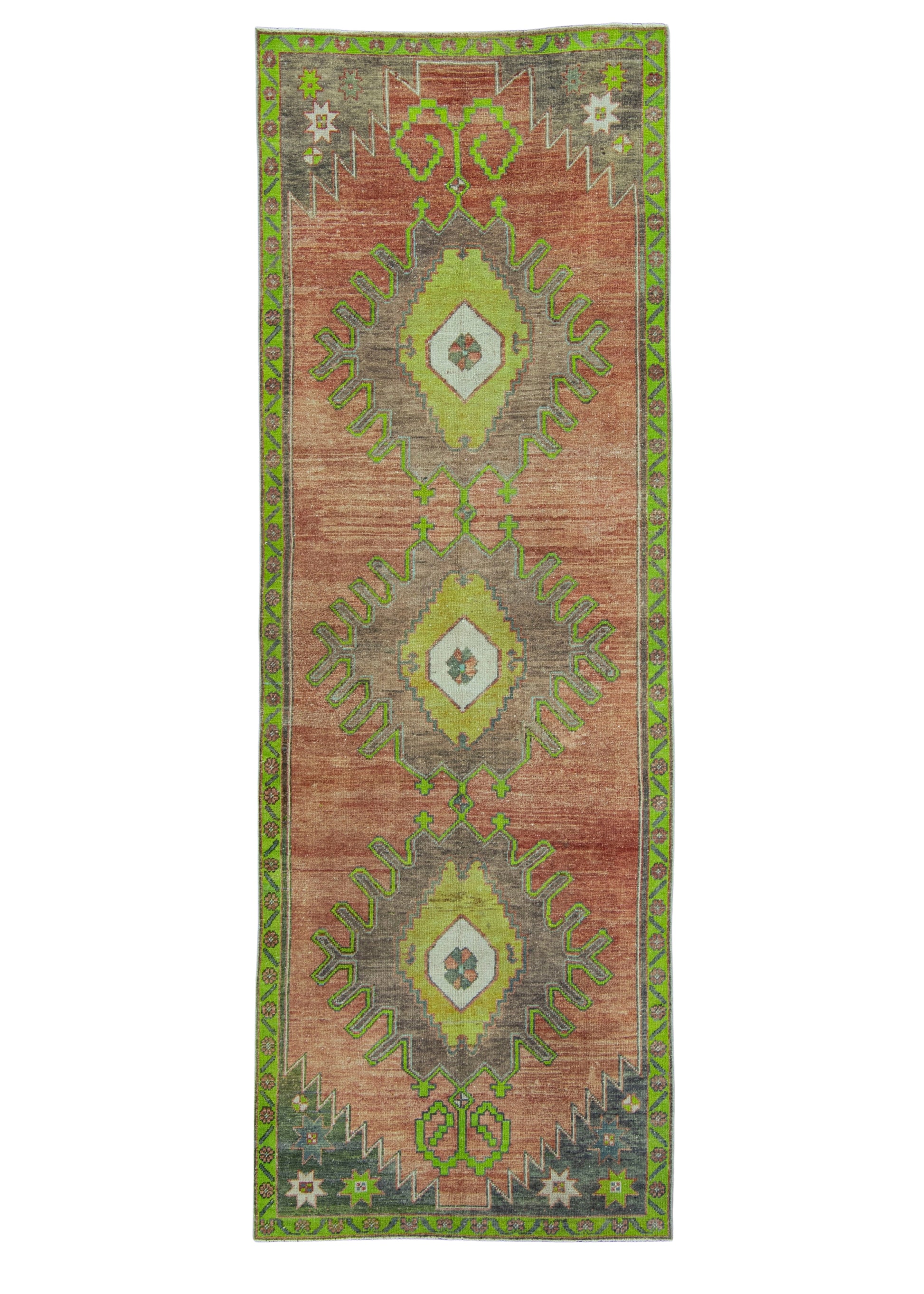 Turkish Vintage Rug 3'9" x 10'10" #20652