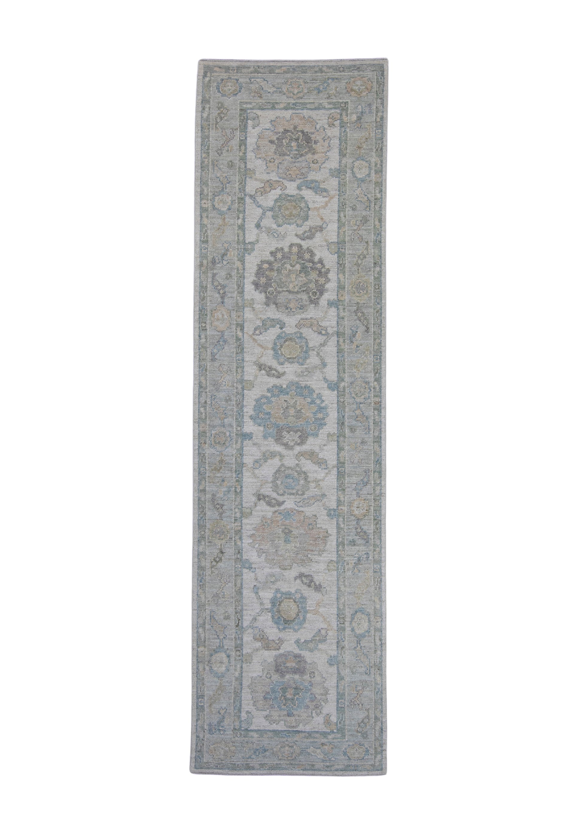 Turkish Oushak Runner Rug 2'9" x 10' #16277