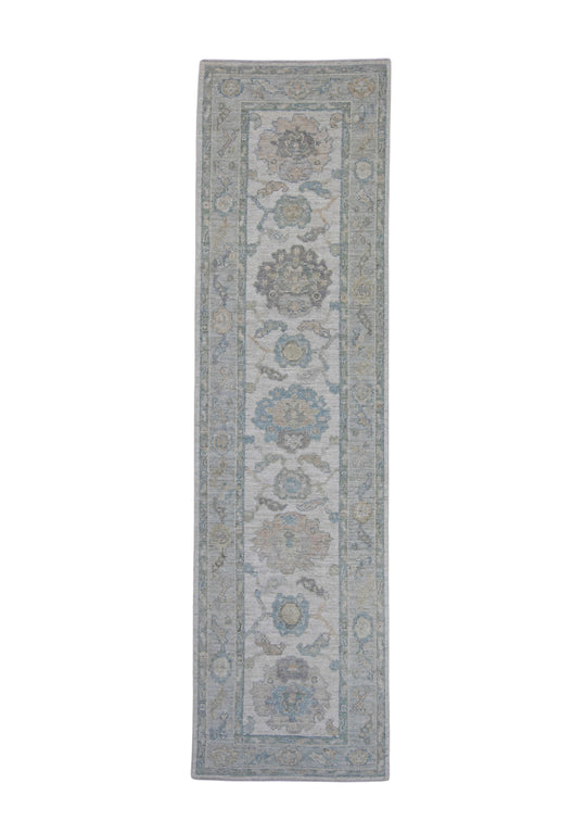 Turkish Oushak Runner Rug 2'9" x 10' #16277