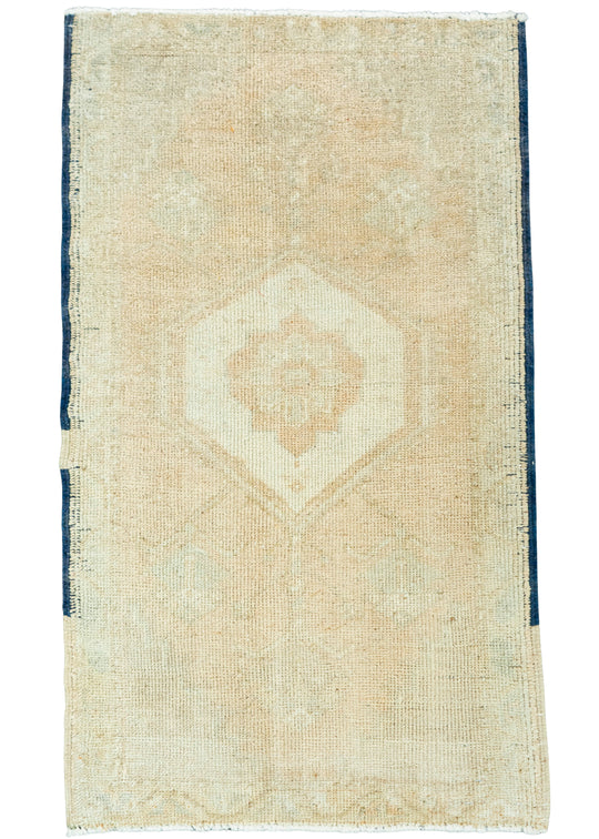 Turkish Mini Rug Oriental Hand Knotted Vintage Rug 1'8" x 2'10" #20752