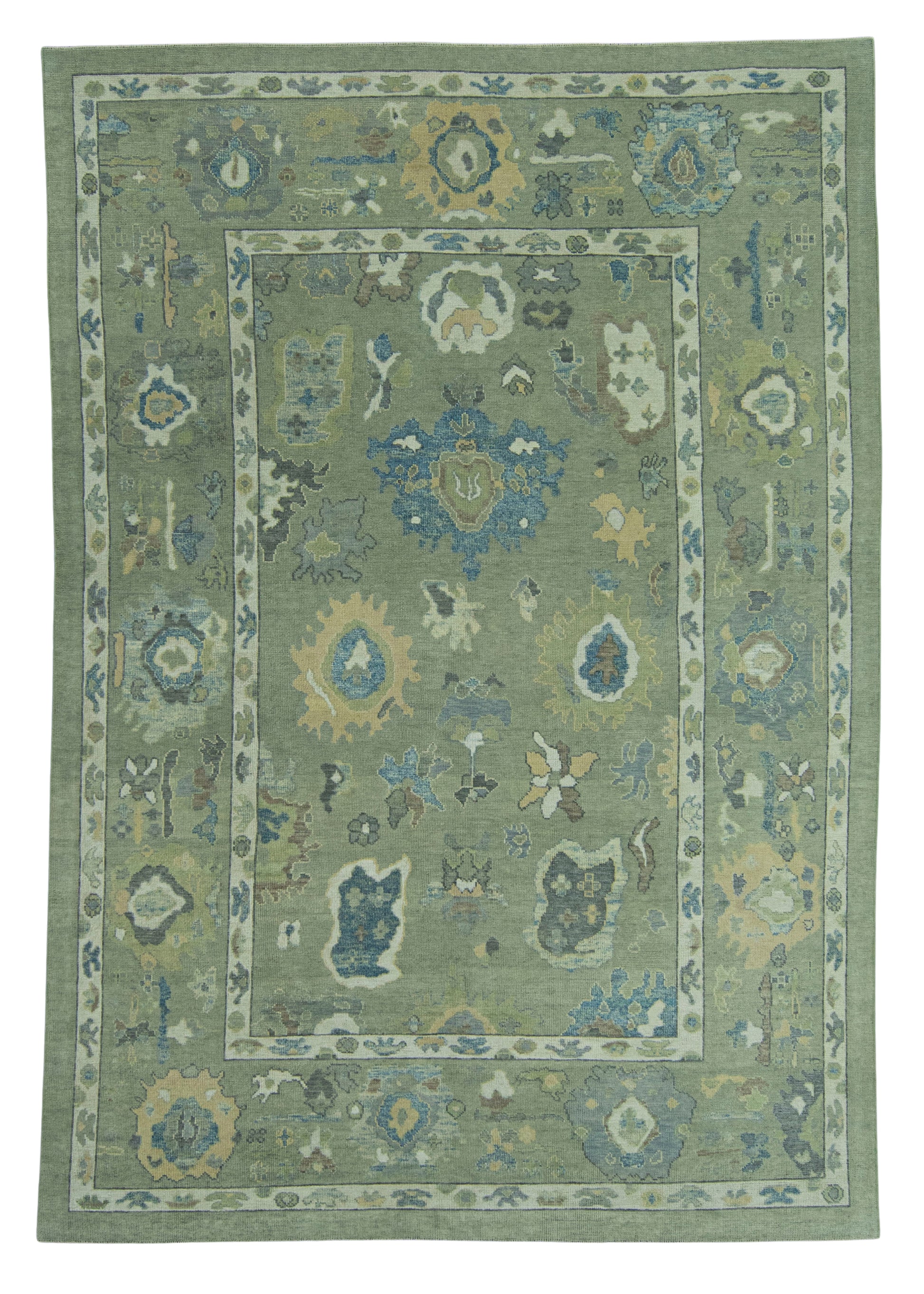 Turkish Oushak Rug 8'6" x 12'4" #19183