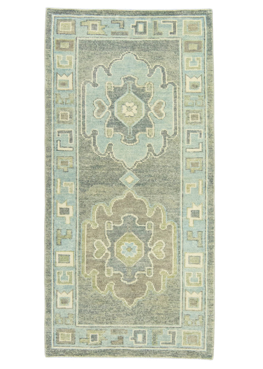 Turkish Oushak Runner Rug 3' x 6'2" #22143