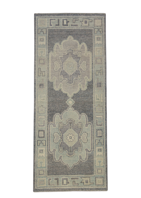 Turkish Oushak Rug 2'9" x 6'8" #12115