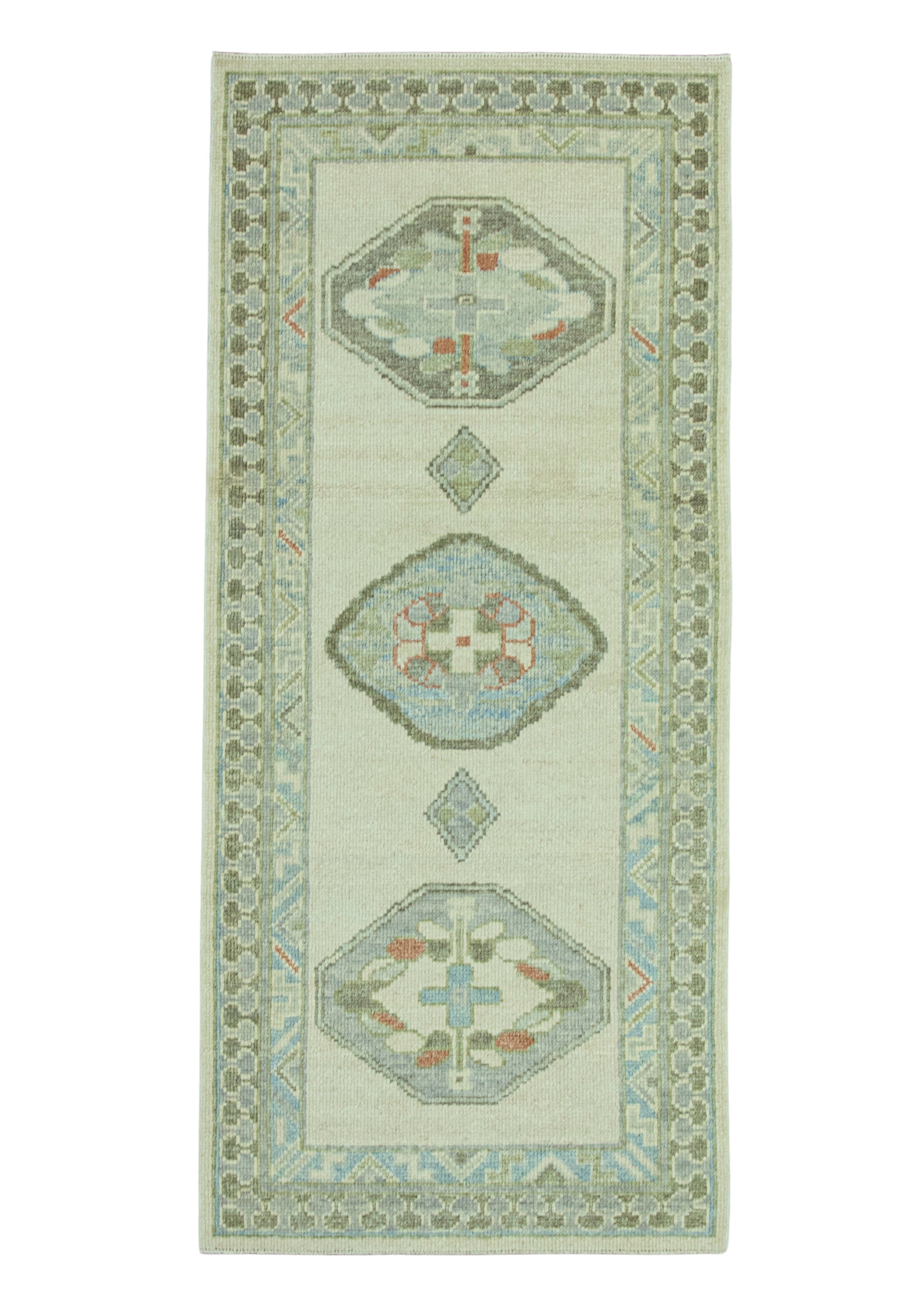 Turkish Oushak Rug 2'10" x 6'5" #20013
