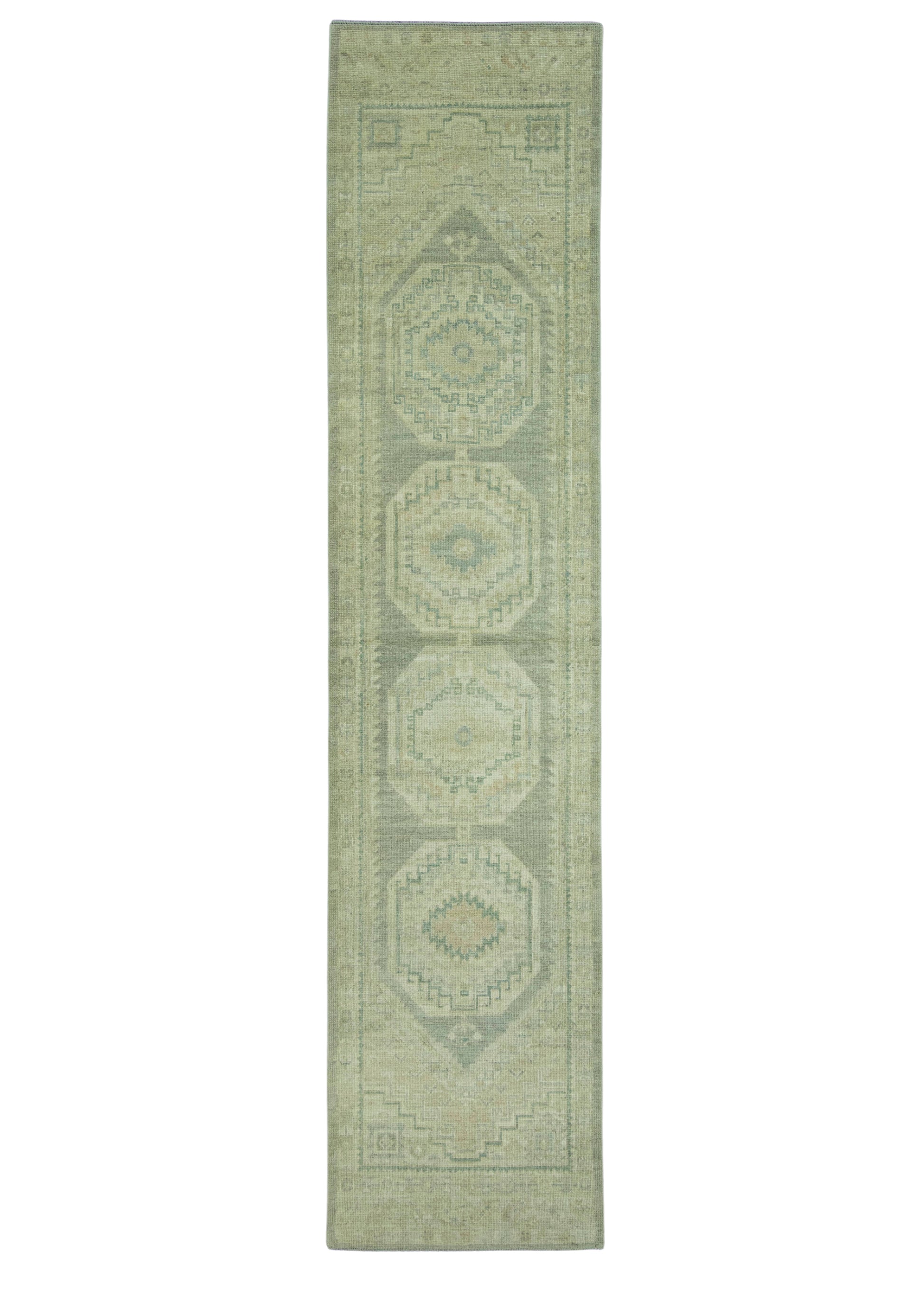 Turkish Oushak Rug 3' x 13'2" #19408