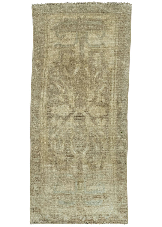 Turkish Mini Rug Oriental Hand Knotted Vintage Rug 1'6" x 3'1" #16576