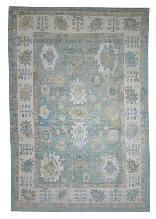 Turkish Oushak Rug 12'9" x 18'7" #17194