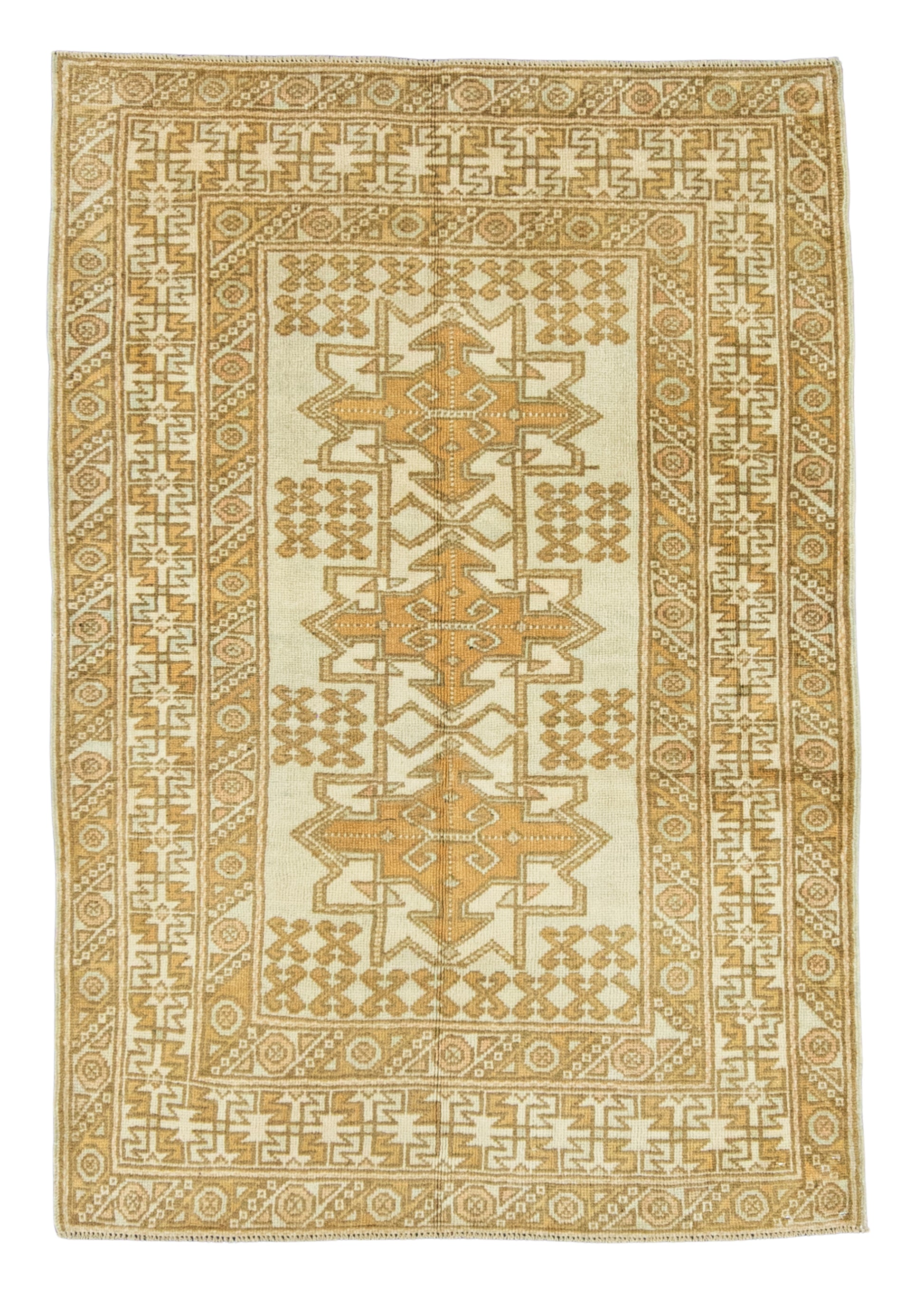 Turkish Vintage Rug  3' x 4'4" #21315