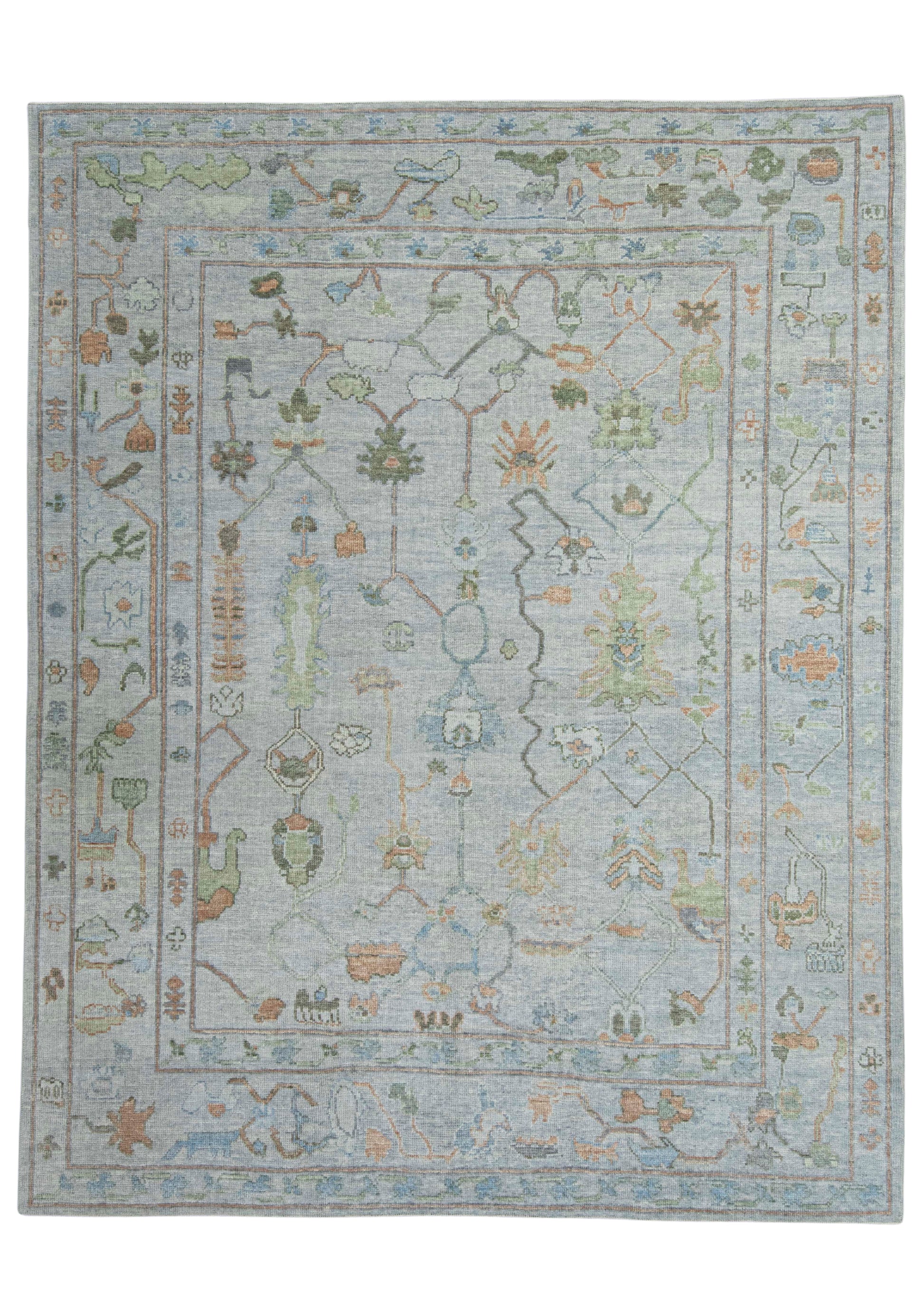 Turkish Oushak Rug 8'6" x 10'9" #20416