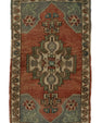 Turkish Mini Rug Oriental Hand Knotted Vintage Rug 1'8" x 2'11" #21232