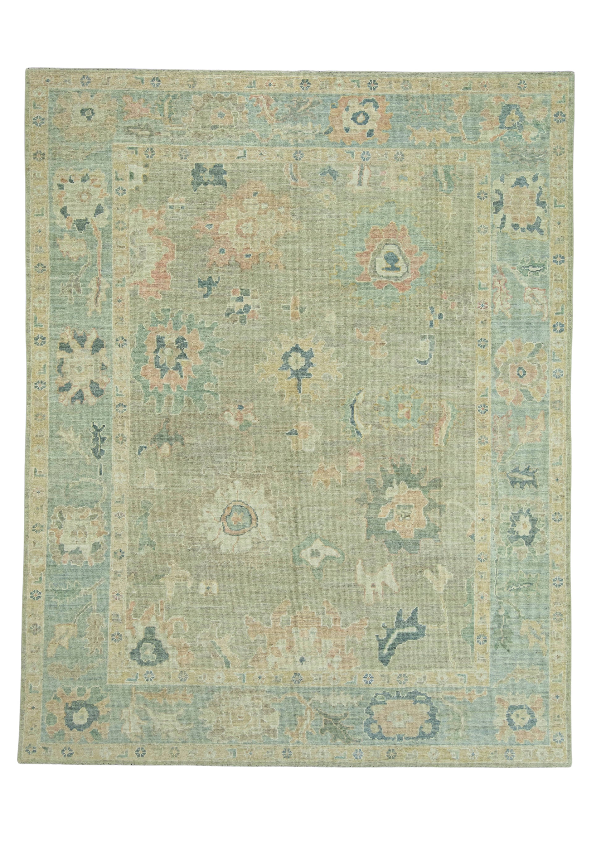 Turkish Oushak Rug 8'4" x 10'6" #19392