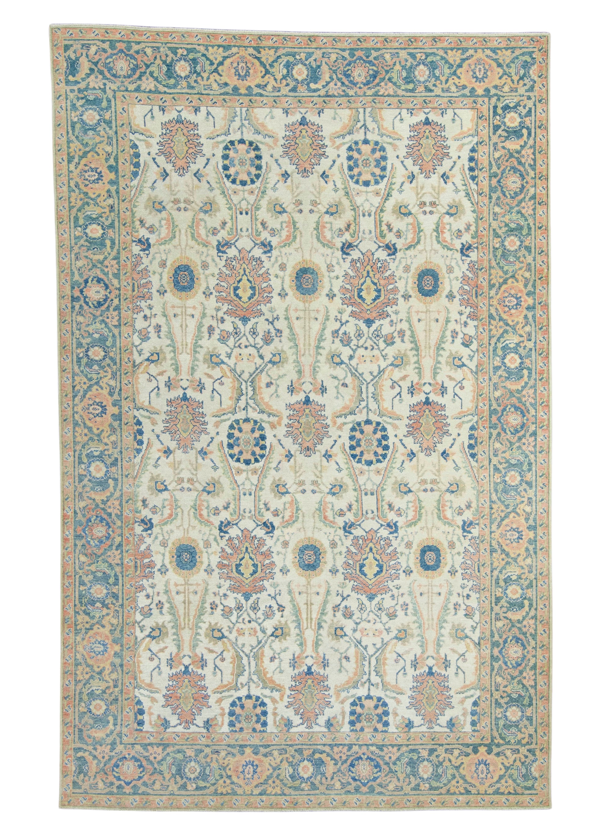 Turkish Oushak Rug 6'2" x 9'9" #18644