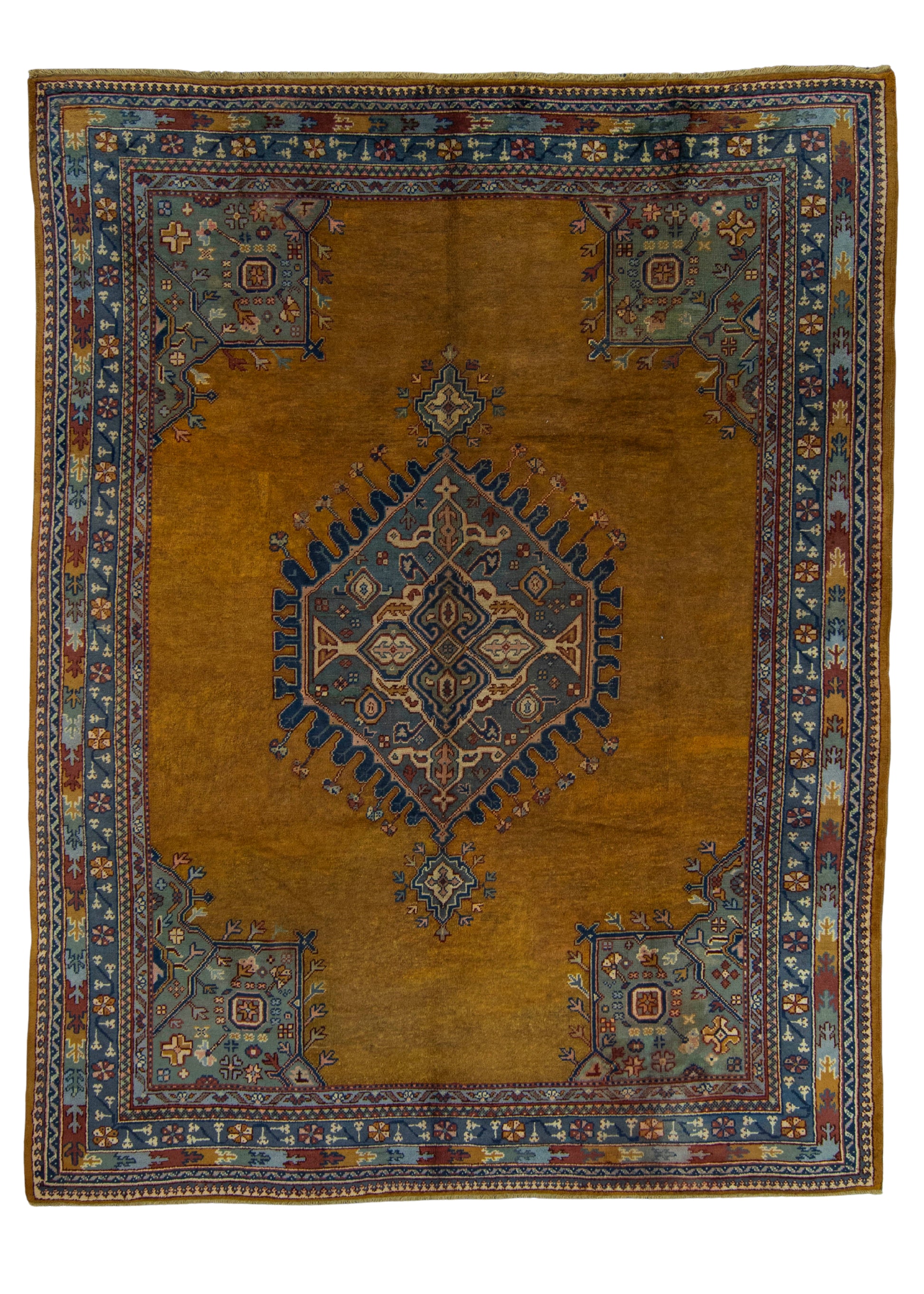 Turkish Oushak Antique Rug 9'11" x 12'9" #20514