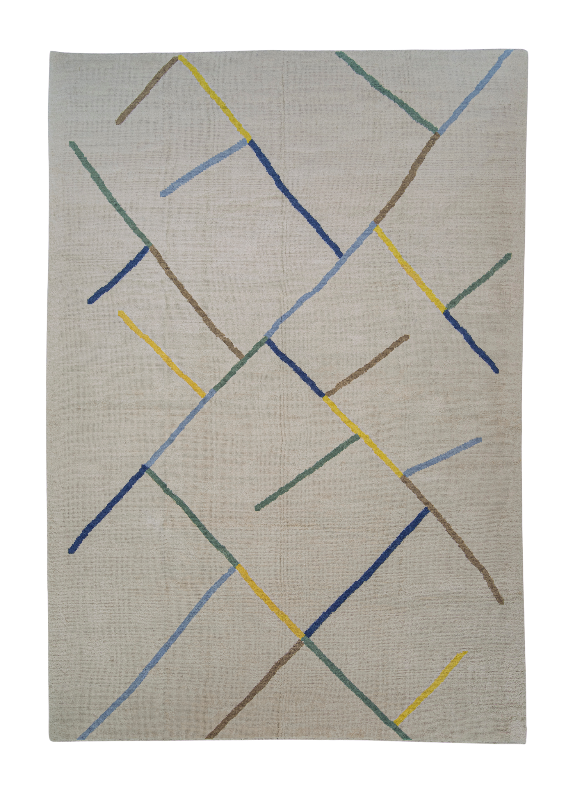 Turkish Tulu Rug Hand Knotted Rug 9'10" x 14' #02