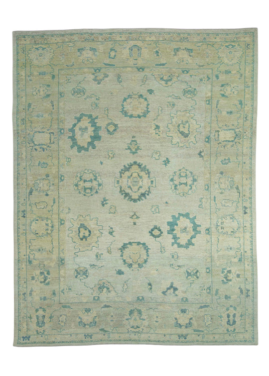 Turkish Oushak Rug 9'1" x 11'9" #18557