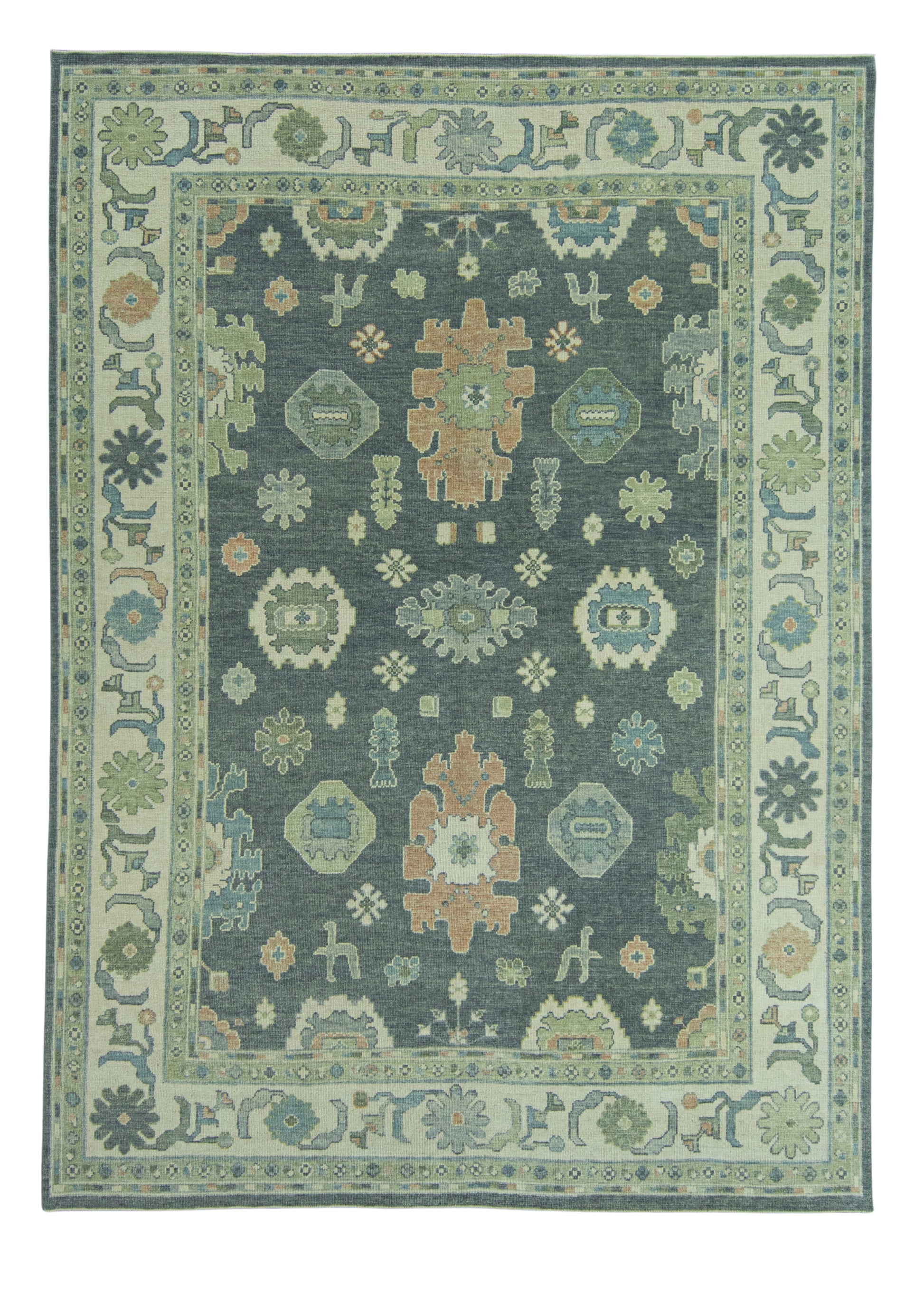 Turkish Oushak Rug 9'2" x 12'10" #19222