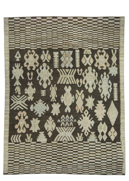 Turkish Kilim Oriental Handmade Flatweave 9'7" x 12'5" #18676