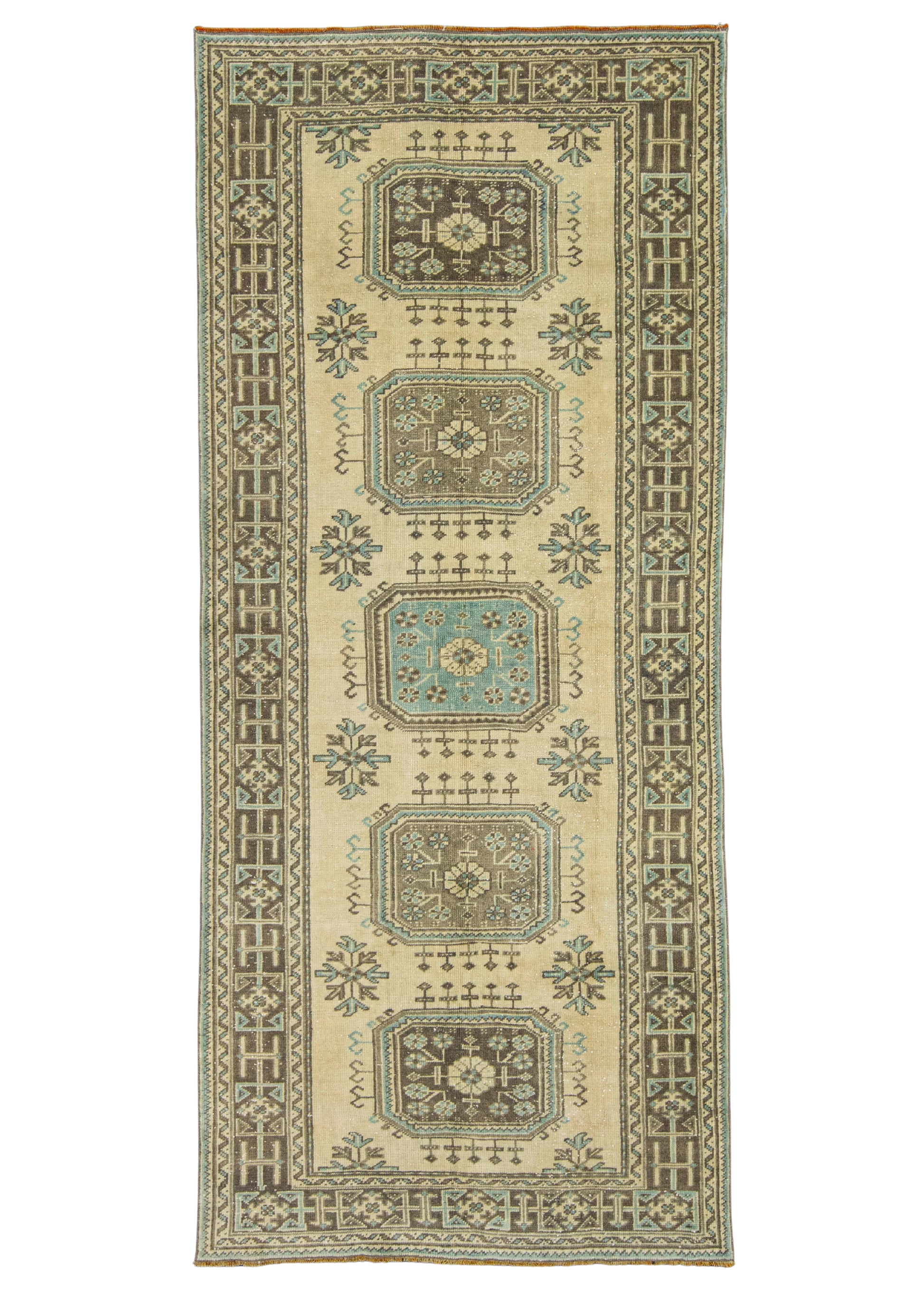 Turkish Vintage Rug  4'9" x 11' #21398