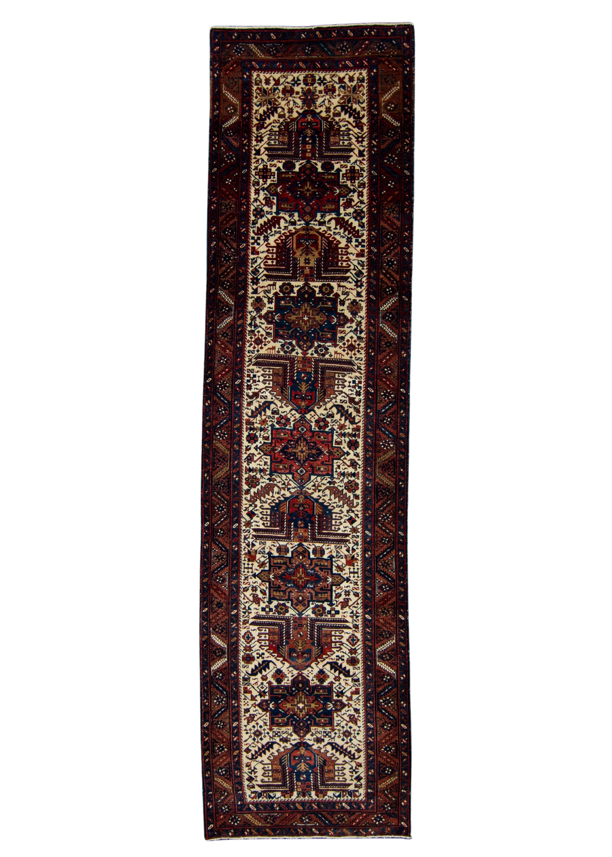 Oriental Handmade Vintage Rug 3'2" x 12'2" #21482