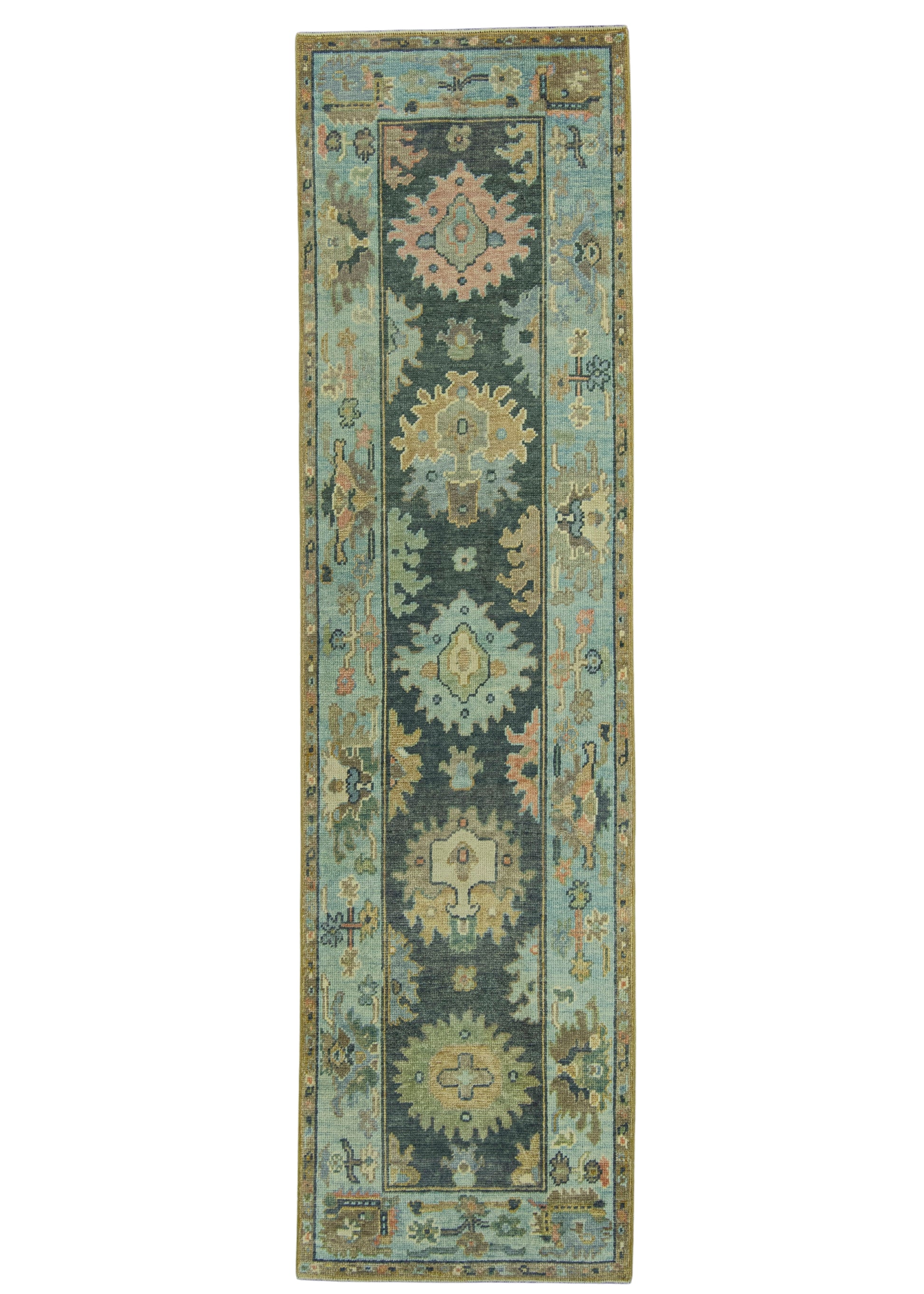 Turkish Oushak Rug 2'7" x 9'9" #19204