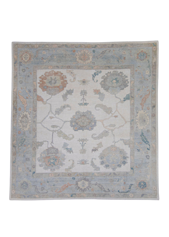 Square Turkish Oushak Rug 9'8" x 10'3" #17045