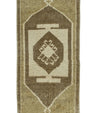 Turkish Mini Rug Oriental Hand Knotted Vintage Rug 1'6" x 3'1" #16550
