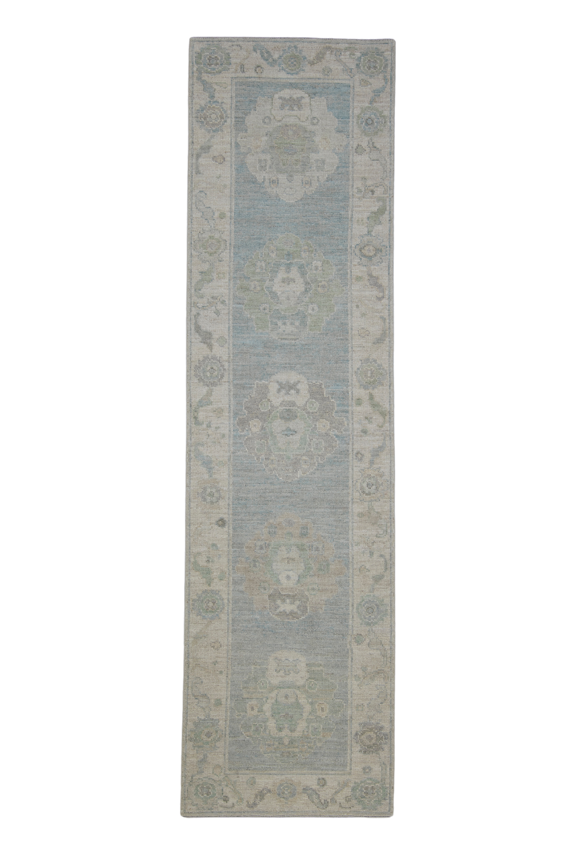 Turkish Oushak Rug 2'9" x 10'1" #11657