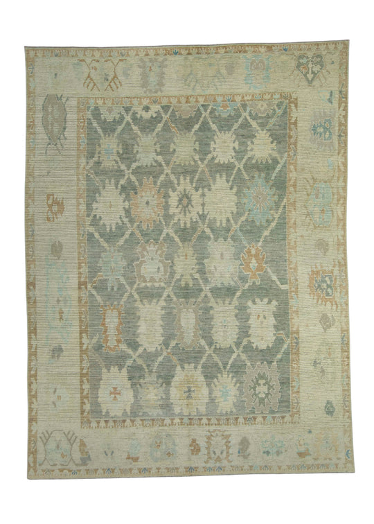 Turkish Oushak Rug 8'7" x 11'6" #18638