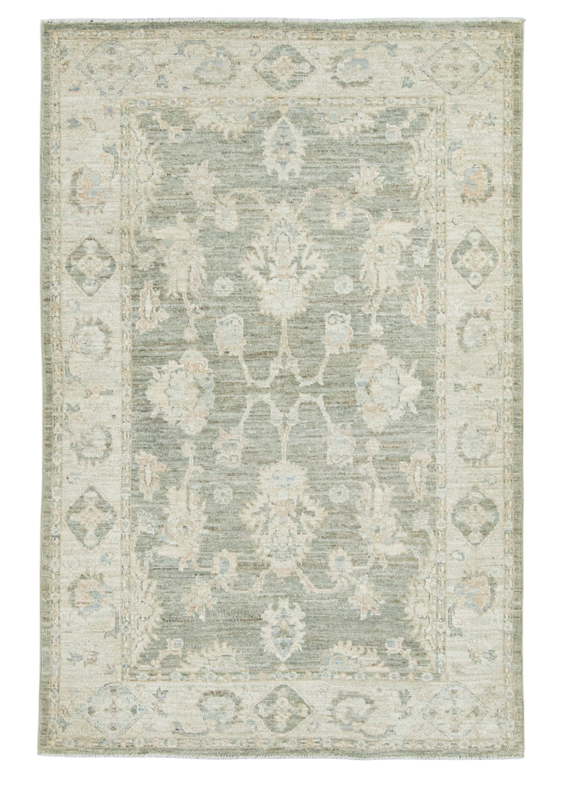 Turkish Oushak Rug 3'9" x 5'9" #22748