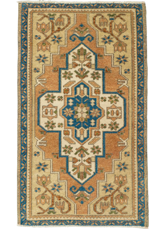 Turkish Yastik Rug  1'10" x  3'1" #23615