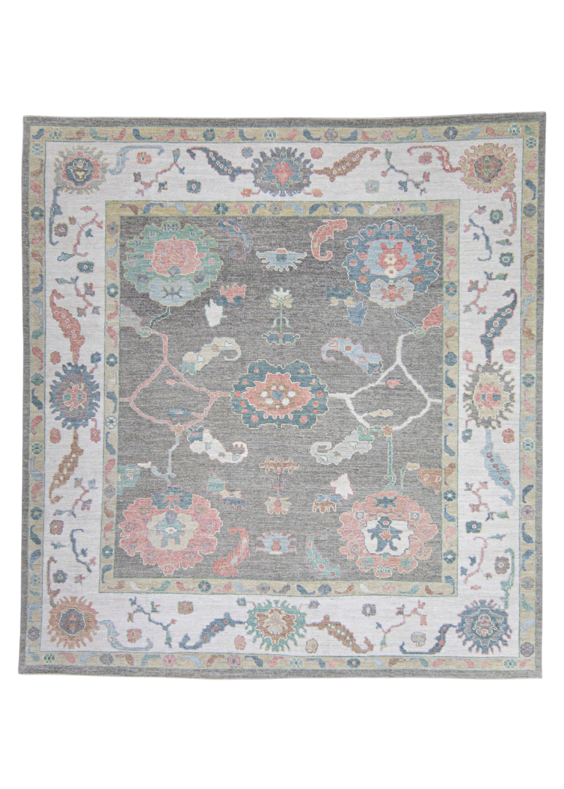 Turkish Oushak Rug 9'11" x 10'7" #17337