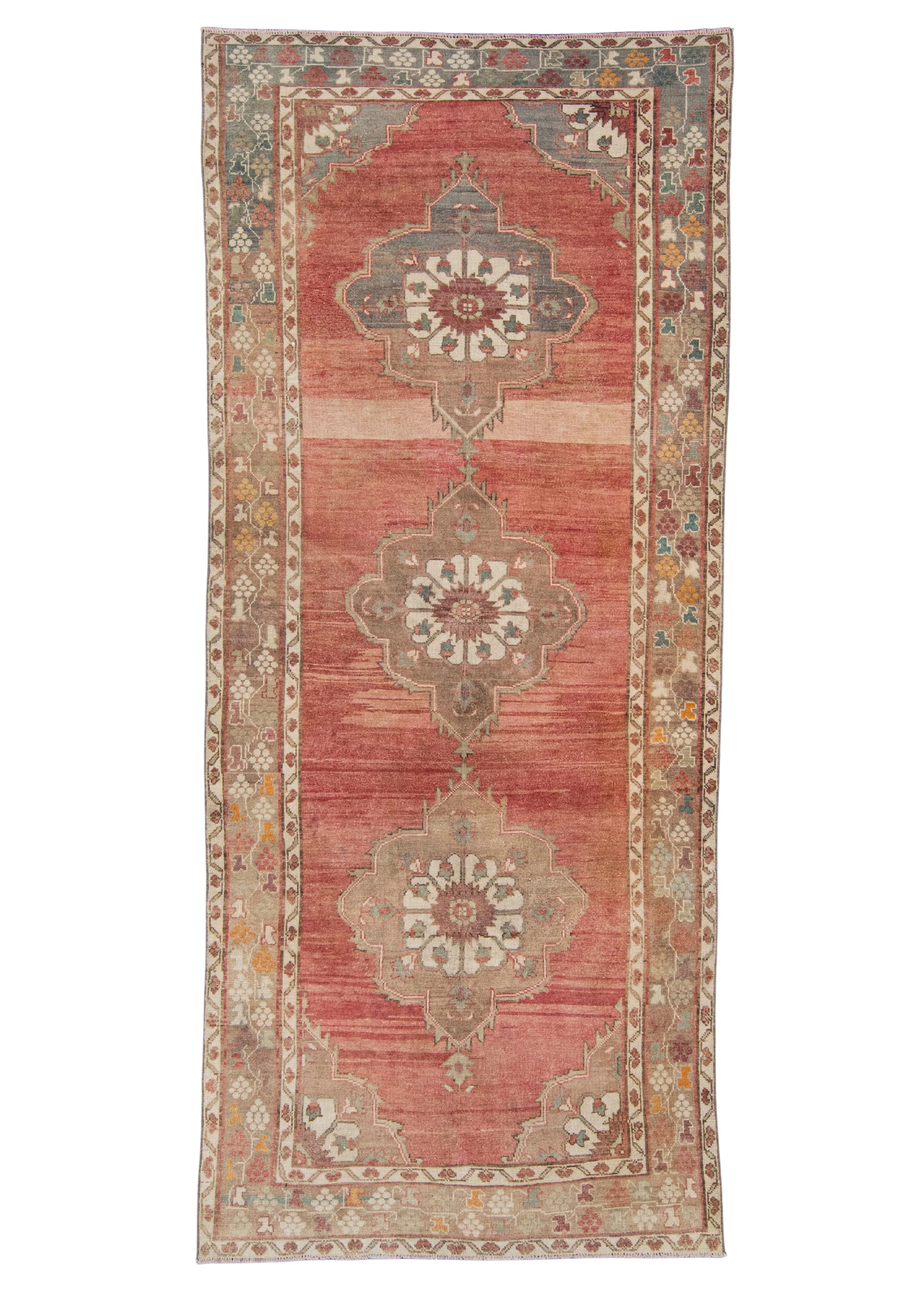 Turkish Vintage Rug  4'9" x 11'2" #21399