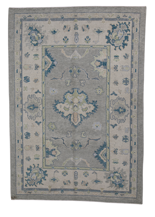 Turkish Oushak Rug 5'2" x 7'5" #12152
