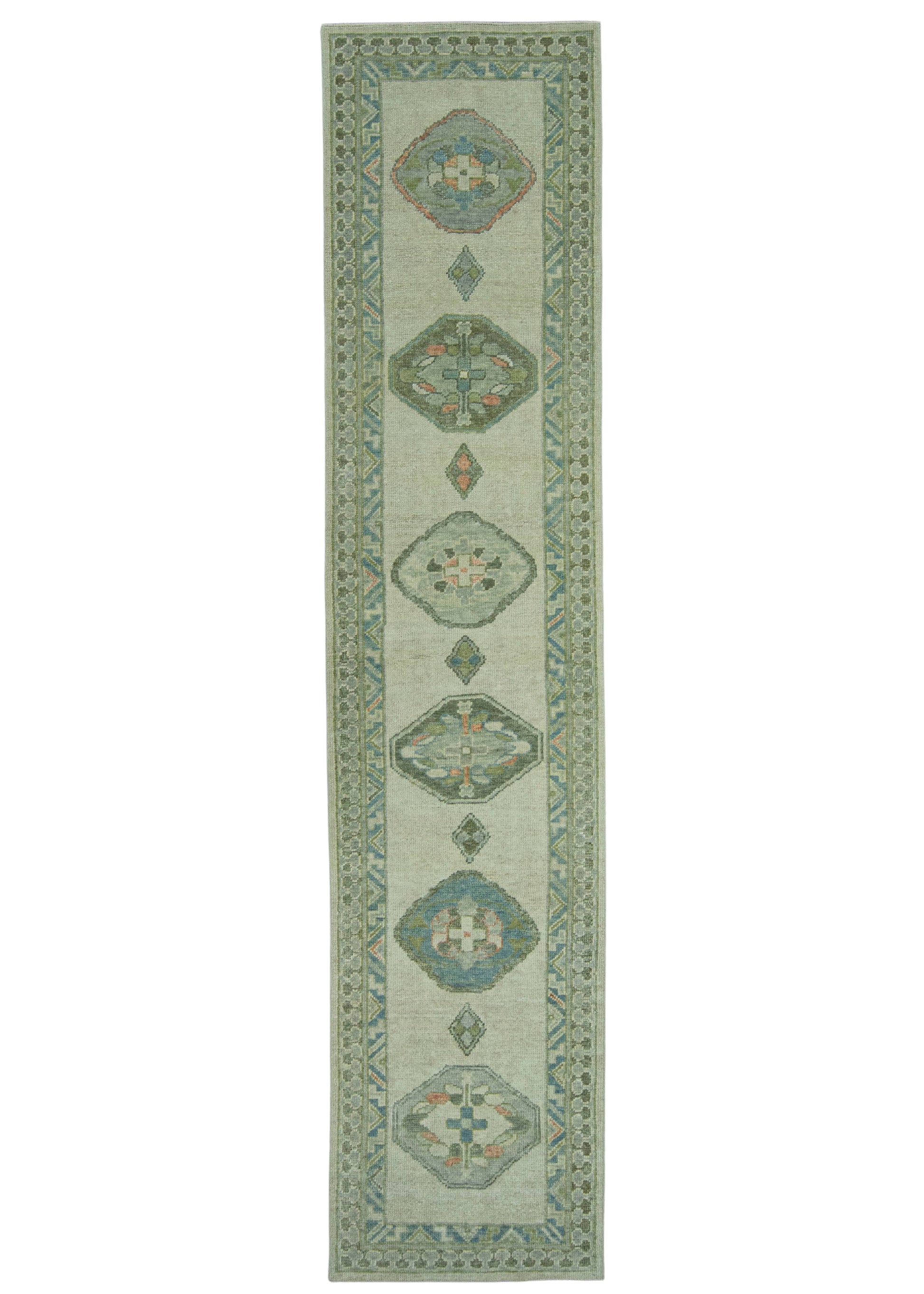 Turkish Oushak Rug 2'9" x 12'4" #19114