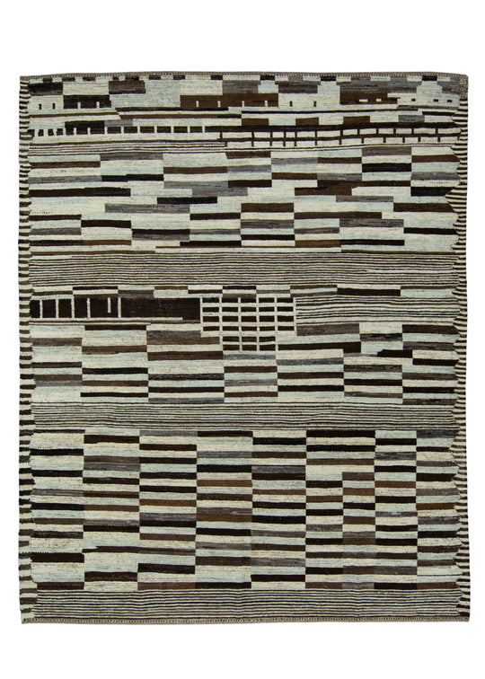 Hand Knotted Modern Rug 8'2" x 10'1" #17405