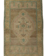 Turkish Mini Rug Oriental Hand Knotted Vintage Rug 1'10" x 2'10" #21053