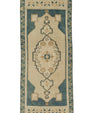 Turkish Mini Rug Oriental Hand Knotted Vintage Rug 1'8" x 4' #21148