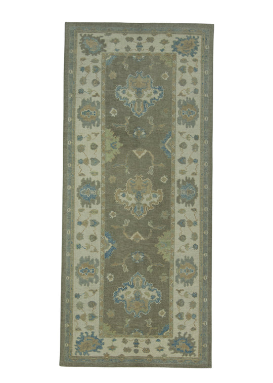 Turkish Oushak Rug 4'5" x 10' #17008