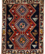 Oriental Handmade Vintage Rug 3'7" x 4'9" #21479