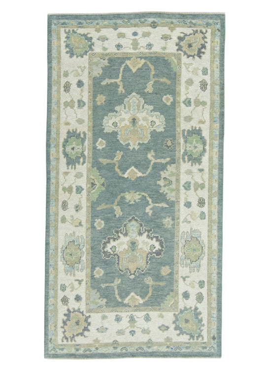 Turkish Oushak Rug 3'11" x 7'6" #18093