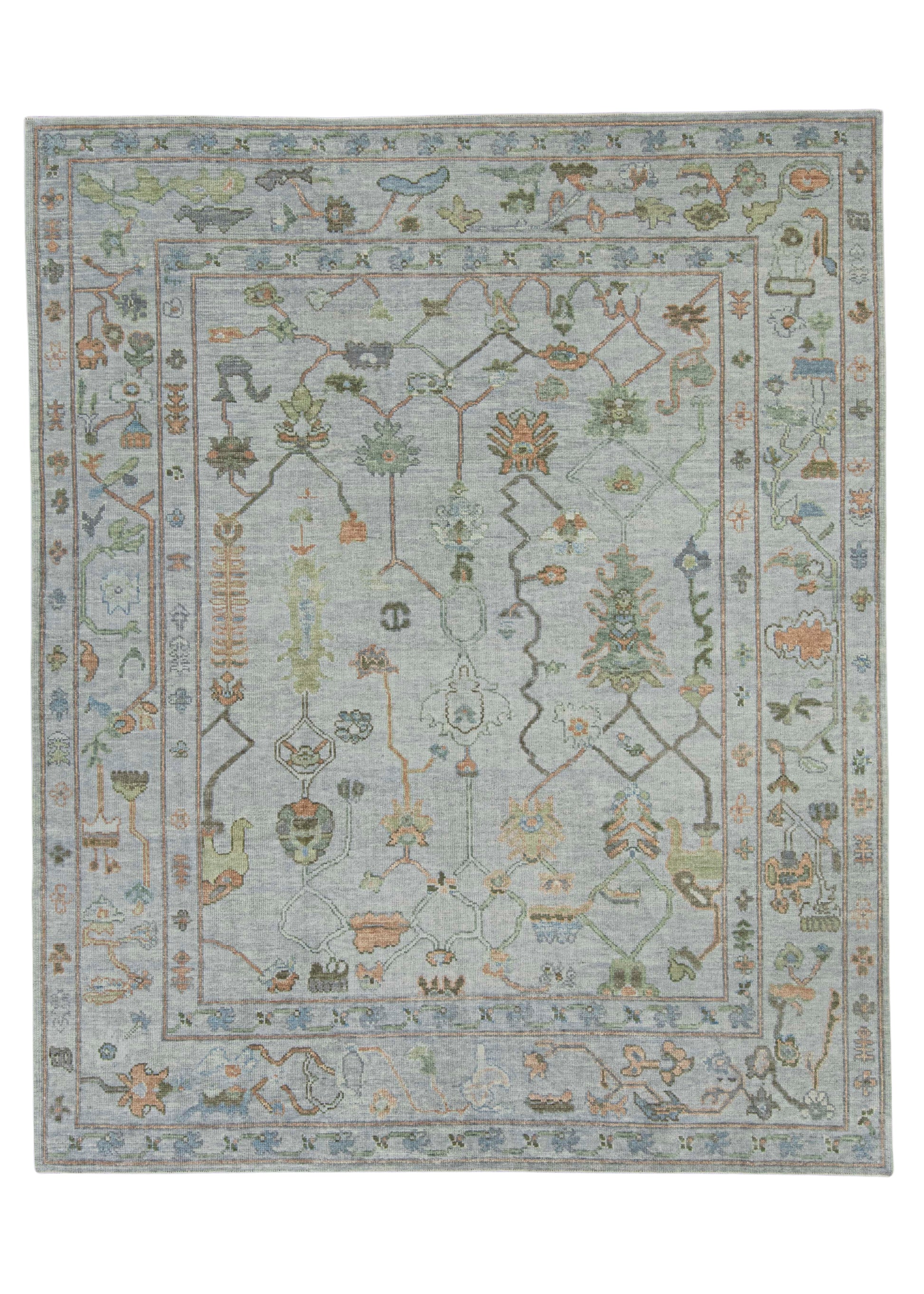 Turkish Oushak Rug 8'5" x 10'4" #20419