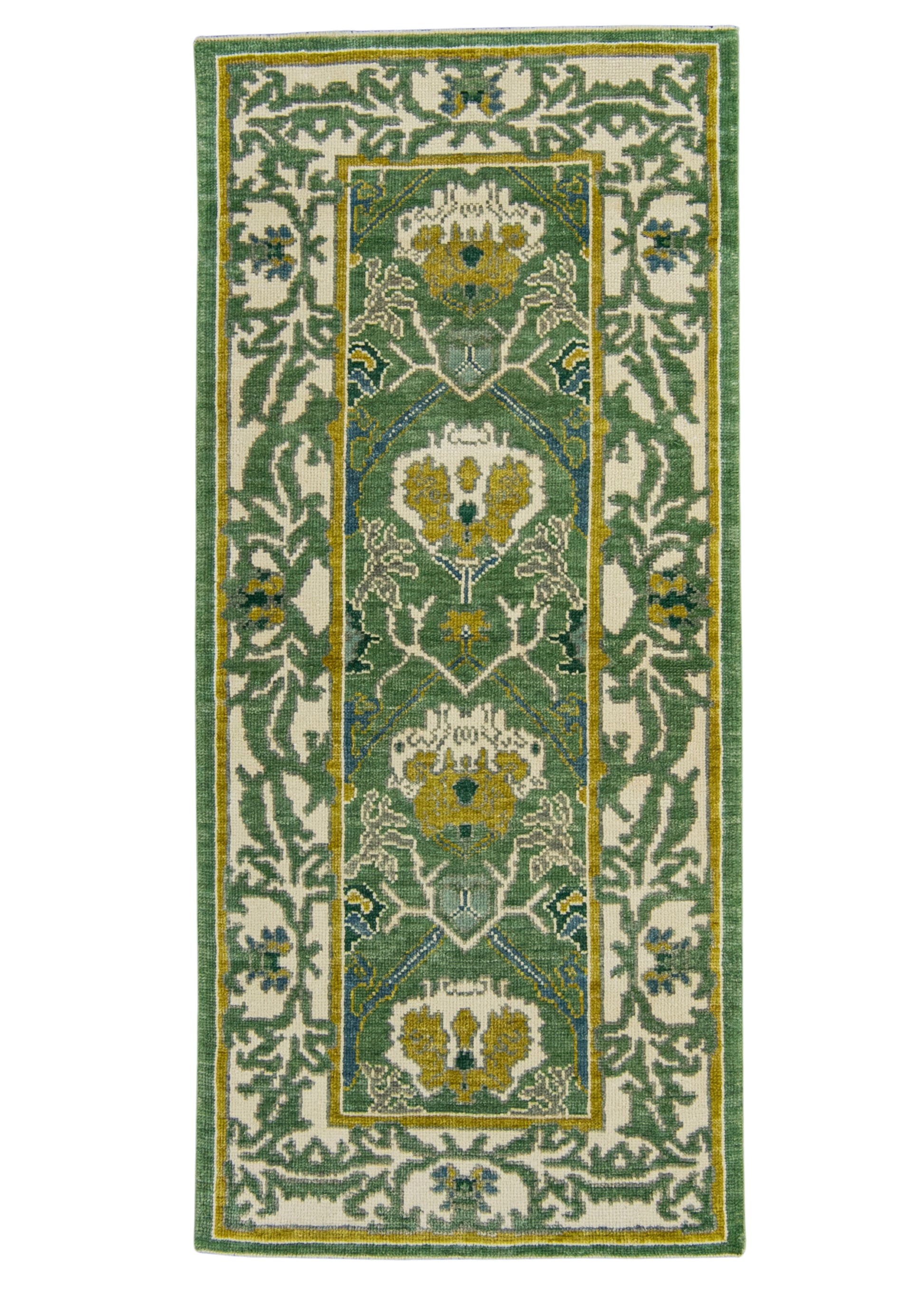 Turkish Oushak Runner Rug 3'1" x 6'11" #22223