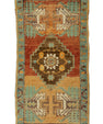 Turkish Mini Rug Oriental Hand Knotted Vintage Rug 1'7" x 2'11" #21181