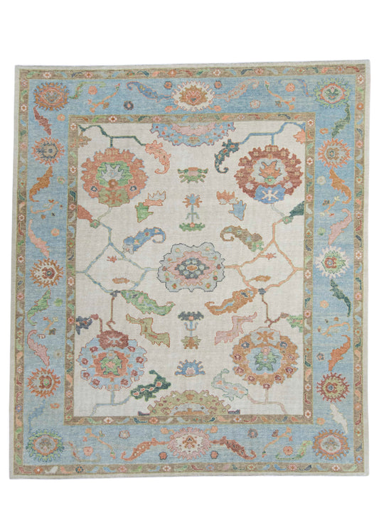 Turkish Oushak Rug 8'7" x 9'10" #20426