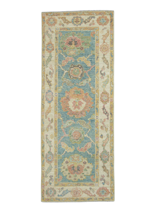 Turkish Oushak Runner Rug 2'6" x 6'5" #17490