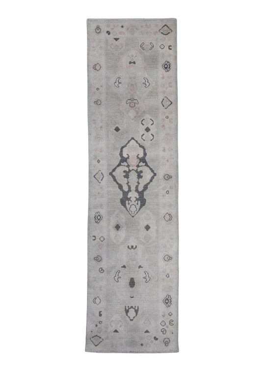 Turkish Oushak Rug 2'10" x 10'7" #16947