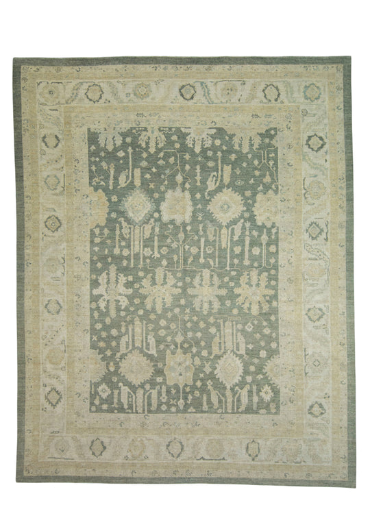 Turkish Oushak Antique Look Rug 9'10" x 12'5" #18640